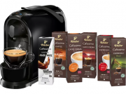 TCHIBO CAFISSIMO Pure Kapselmaschine in schwarz, wei&szlig; oder rot + 60 Kapseln