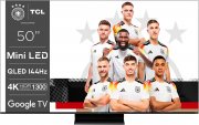 TCL 50C803 50 Zoll, QD-Mini LED, 4K, HDR10, Dolby Vision/Atmos, Andriod Smart TV mit Sprachsteuerung