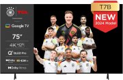 TCL 75T7B 75 Zoll QLED Pro, 4K Ultra HD, HDR Pro, Android Smart TV mit Google Assistant & Alexa