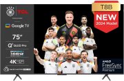 TCL 75T8B 75-Zoll QLED Pro, 4K UHD, HDR Pro, Android Smart TV mit Google & Alexa Sprachsteuerung
