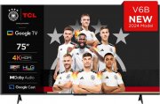 TCL 75V6B 75 Zoll, 4K Ultra HD, HDR TV, Dolby Audio Smart TV mit Sprachsteuerung