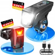 TECHCYC LED Fahrradlicht Set mit Lightsensesensor StVZO zugelassen