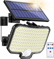 TECHMUR 120 LEDs Solarleuchte mit Fernbedienung und Bewegungsmelder
