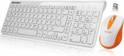 TECKNET Wireless Tastatur Maus Set f&uuml;r Laptop, PC, Tablet und Smart TV