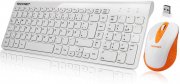 TECKNET Wireless Tastatur Maus Set f&uuml;r Laptop, PC, Tablet und Smart TV