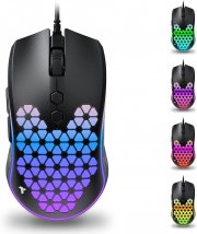 TECURS 12000 DPI Gaming Maus mit RGB-Beleuchtung und 7 Programmierbaren Tasten