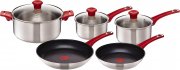 Tefal by Jamie Oliver Mainstream 8-teiliges Topf- und Pfannenset