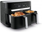 Tefal EY901N Dual Easy Fry Hei&szlig;luftfritteuse 8,3 Liter Airfryer mit 2 Kammern