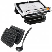 TEFAL GC716D OptiGrill+ Kontaktgrill inkl. 2 Waffelplatten