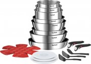 Tefal Ingenio Emotion ON 20-teiliges Edelstahl Kochgeschirr Set f&uuml;r alle Herdarten