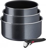 Tefal L15890 Ingenio XL Force 4-teiliges Kasserollenset mit abnehmbaren Universalgriff
