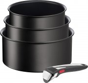 Tefal L39594 Ingenio Unlimited On 4-teiliges Kasserollenset mit abnehmbaren Griffsystem