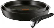 Tefal L65091 Ingenio Expertise 3-teiliges Set mit 22 + 26 cm Pfanne inklusive Griff