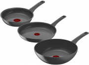 Tefal Renewal 3-teiliges Kochgeschirr-Set mit 28cm Keramik-Wok + 28cm und 24cm Keramik-Pfanne