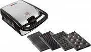 Tefal Snack Collection 4-er Set SW854D Waffel-/Sandwichmaker inkl. 4 antihaftbeschichter Plattensets