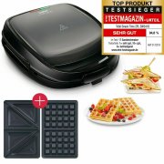 Tefal Snack Time SW341B 2in1 Sandwichtoaster und Waffeleisen