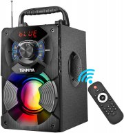 TENMIYA tragbarer Bluetooth-Lautsprecher mit Subwoofer und RGB Lichteffekte
