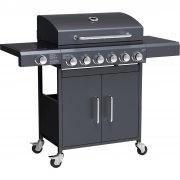 Tepro Cincinnati Gasgrill mit 6 Edelstahl-Brenner + 1 Edelstahl-Seitenbrenner