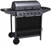 Tepro Hampton Gasgrillwagen 6 Brenner mit Seitenkocher