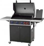 Tepro Keansburg 4 Gasgrillwagen mit 3 Edelstahl-Brenner, 1 POWERZONE Brenner und 1 Seitenbrenner