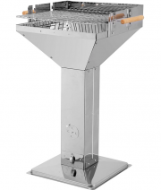 Tepro Vista 1066 Holzkohle Edelstahl Trichtergrill
