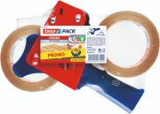 tesa Paketband-Abroller + 2 x 66 m x 50 mm hochwertige Paketb&auml;nder