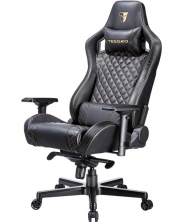 TESORO F750 Zone X Gaming-Stuhl mit Wippfunktion, Memoryfoam Lendenkissen und Nackenkissen