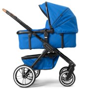 teutonia Kombikinderwagen TRIO Black/Urban Blue
