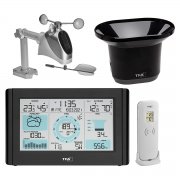 TFA Dostmann 35.1161.01 Funk Wetterstation Pro mit Windmesser, Regenmesser, Wettervorhersage