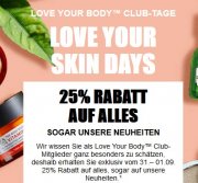 The Body Shop &ndash; 25% auf Alles (f&uuml;r Clubmitglieder)