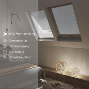 Thermo Dachfenster Rollo ohne Bohren