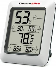 ThermoPro TP50 digitales Thermo-Hygrometer mit Raumklima-Indikator