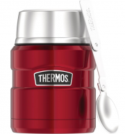 Thermos King 0,47 l Edelstahl Essensbeh&auml;lter mit L&ouml;ffel