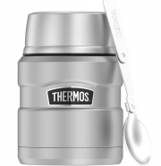 Thermos King 0,47 l Edelstahl Essensbeh&auml;lter mit L&ouml;ffel