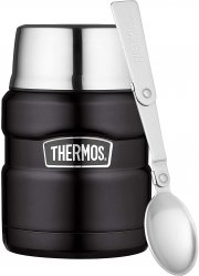 THERMOS Thermobeh&auml;lter 470ml Stainless King Edelstahl Speisegef&auml;&szlig; inkl. L&ouml;ffel