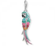 Thomas Sabo Charm-Anh&auml;nger Papagei 925 Sterling Silber 