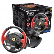 Thrustmaster T150 Ferrari Edition Lenkrad inkl. 2-Pedalset f&uuml;r PS4 / PS3 / PC