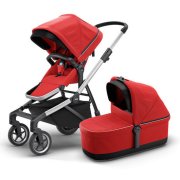THULE Kombikinderwagen Sleek mit Babywanne Energy Red f&uuml;r 709,99&euro; statt 1099,95&euro;