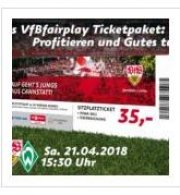 Ticket-Aktion zum Bundesliga-Spiel VfB Stuttgart &ndash; Werder Bremen
