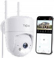 TIEJUS WLAN HD Outdoor &Uuml;berwachungskamera mit Farb-Nachtsicht, KI-Erkennung und Alexa
