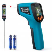 Tilswall Infrarot Thermometer -50&deg;C bis 600&deg;C + Fleischthermometer