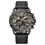Timberland TBL15474JSGY61 Herren Chronograph mit Leder Armband