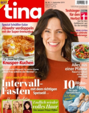 tina Schnupperabo f&uuml;r 6 Monate (26 Ausgaben) f&uuml;r 49,40 Euro + 45 Euro BestChoice Einkaufs-Gutschein