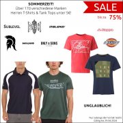 Tipp: Outlet46 - &Uuml;ber 170 verschiedene Marken Herren T-Shirts und Tank Tops f&uuml;r unter 5 &euro; !!!