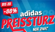 Tipp: SportSpar - F&uuml;r nur 24 Stunden bis zu 88% Rabatt im Adidas Preissturz