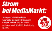 Tipp: Strom & Gas aktuell zu Bestpreisen + bis zu 180&euro; Gutschein im Media-Markt und Saturn