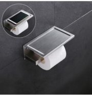 Toilettenpapierhalter aus Edelstahl mit Ablagefunktion f&uuml;r 20,99&euro;