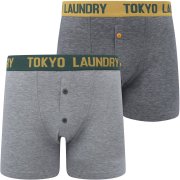 Tokyo Laundry Mursell 2er-Pack Herren Boxershorts in verschiedenen Farben f&uuml;r 9,50 Euro