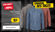 Tokyo Laundry Newick Herren Gingham Langarm Hemd in 3 Farben bei SportSpar f&uuml;r 9,50 Euro