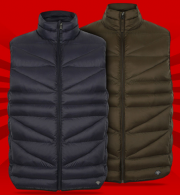 Tokyo Laundry Vienna Irregular Quilted Gilet Herren Westen bei SportSpar f&uuml;r 17,08 Euro